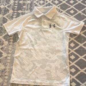 Under Armour Kids' Light Gray Polo Shirt